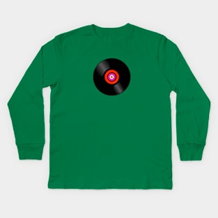 Vinyl Record Kids Long Sleeve T-Shirt